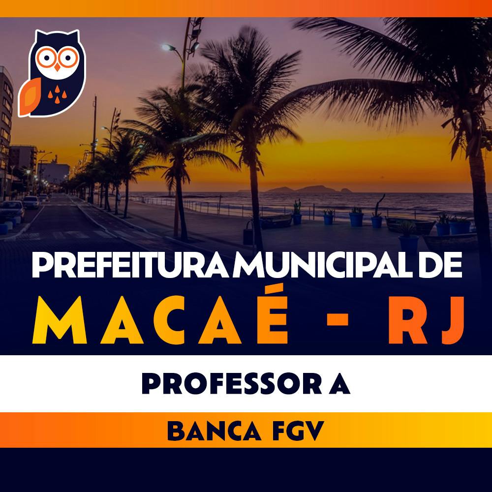 Concurso Macaé RJ - Professor A