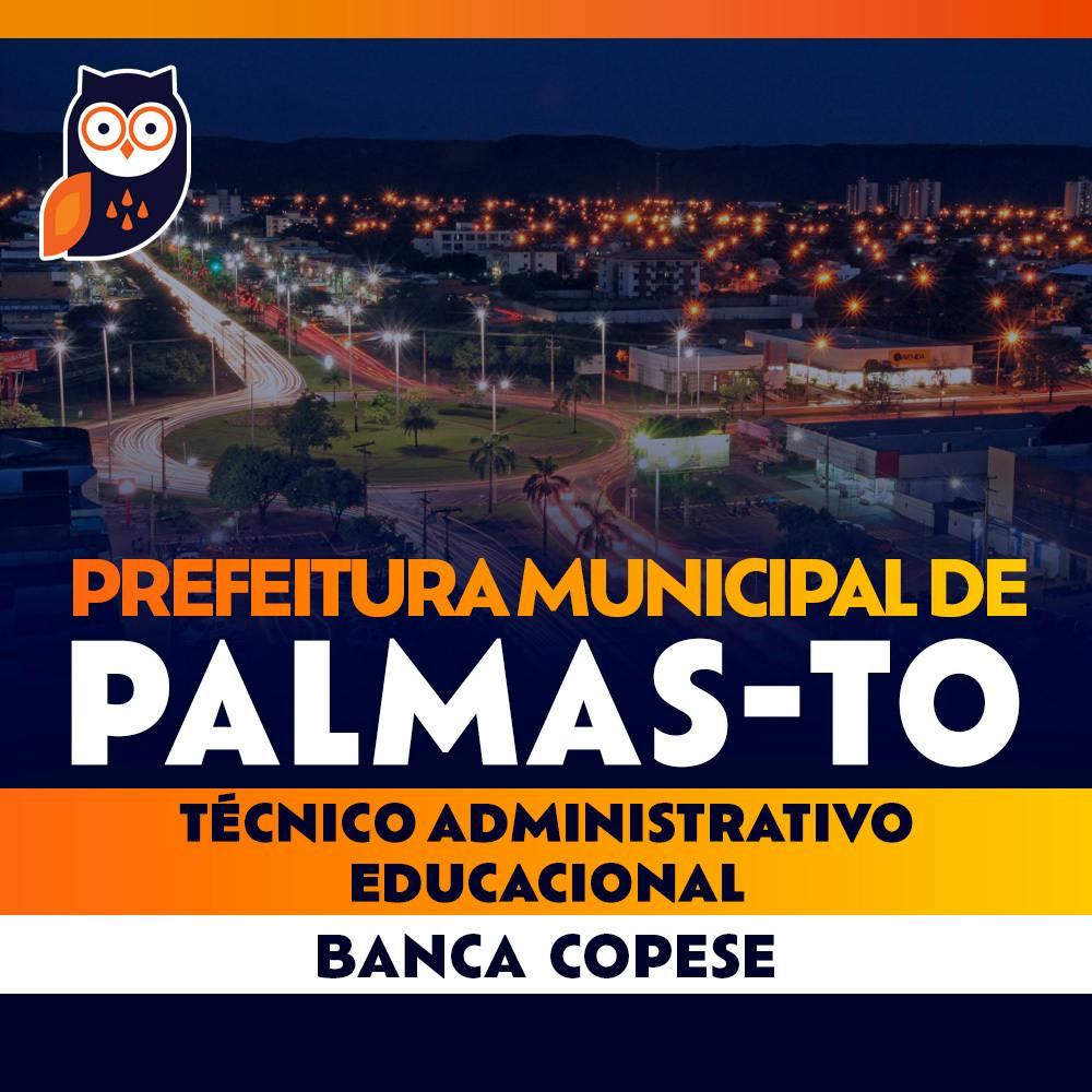 Concurso SEMED Palmas TO - Técnico Administrativo Educacional