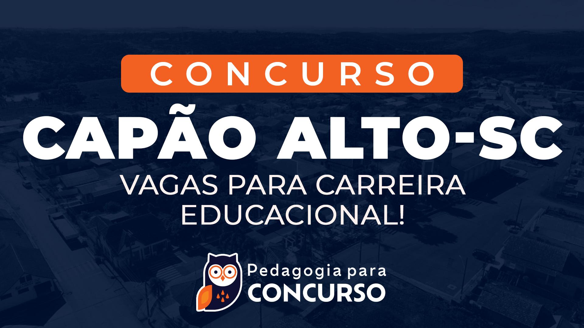 concurso capão alto sc