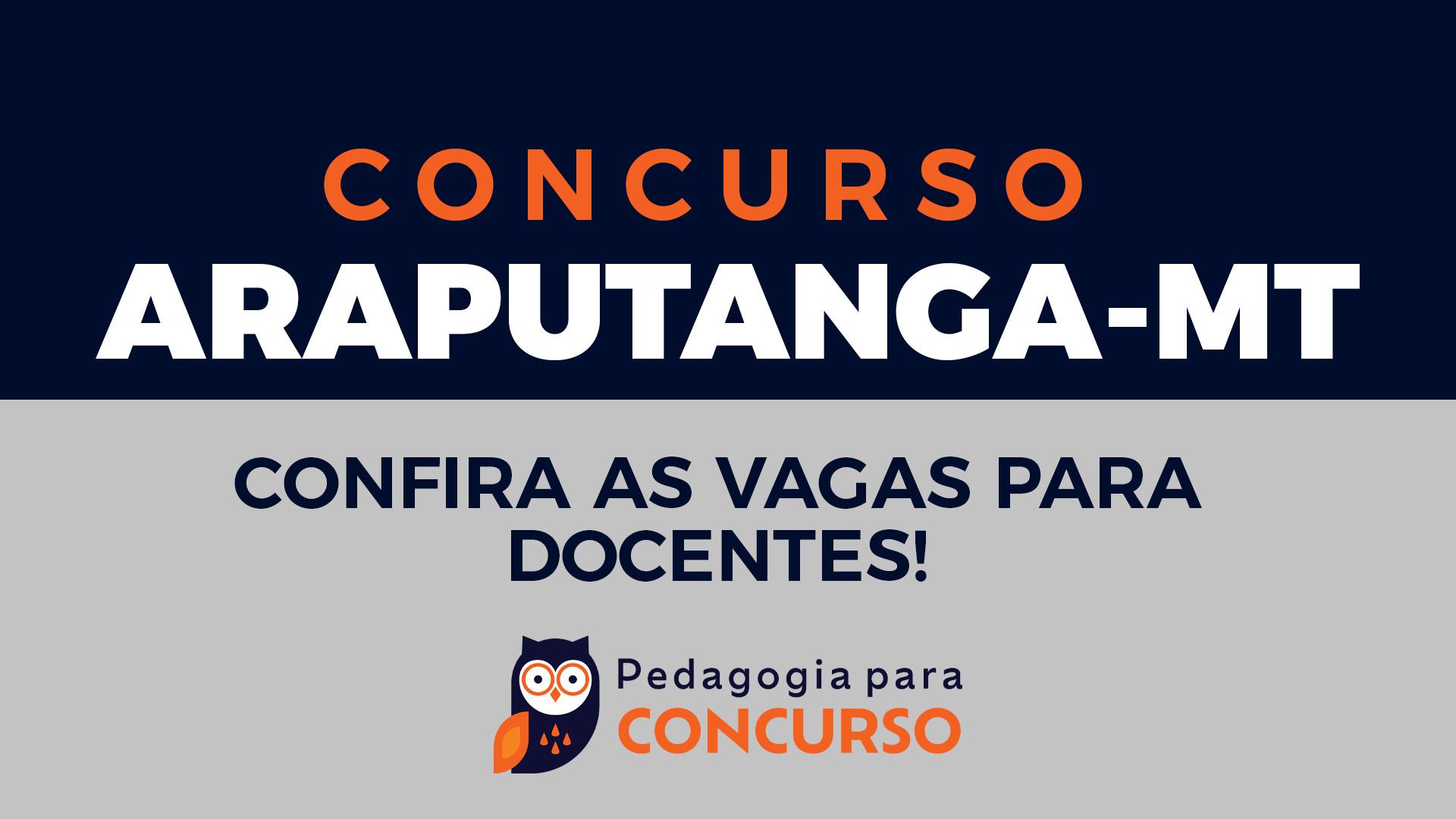 concurso araputanga mt