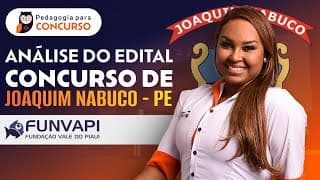 Concurso Joaquim Nabuco PE Confira a Análise do Edital | Pedagogia para Concurso